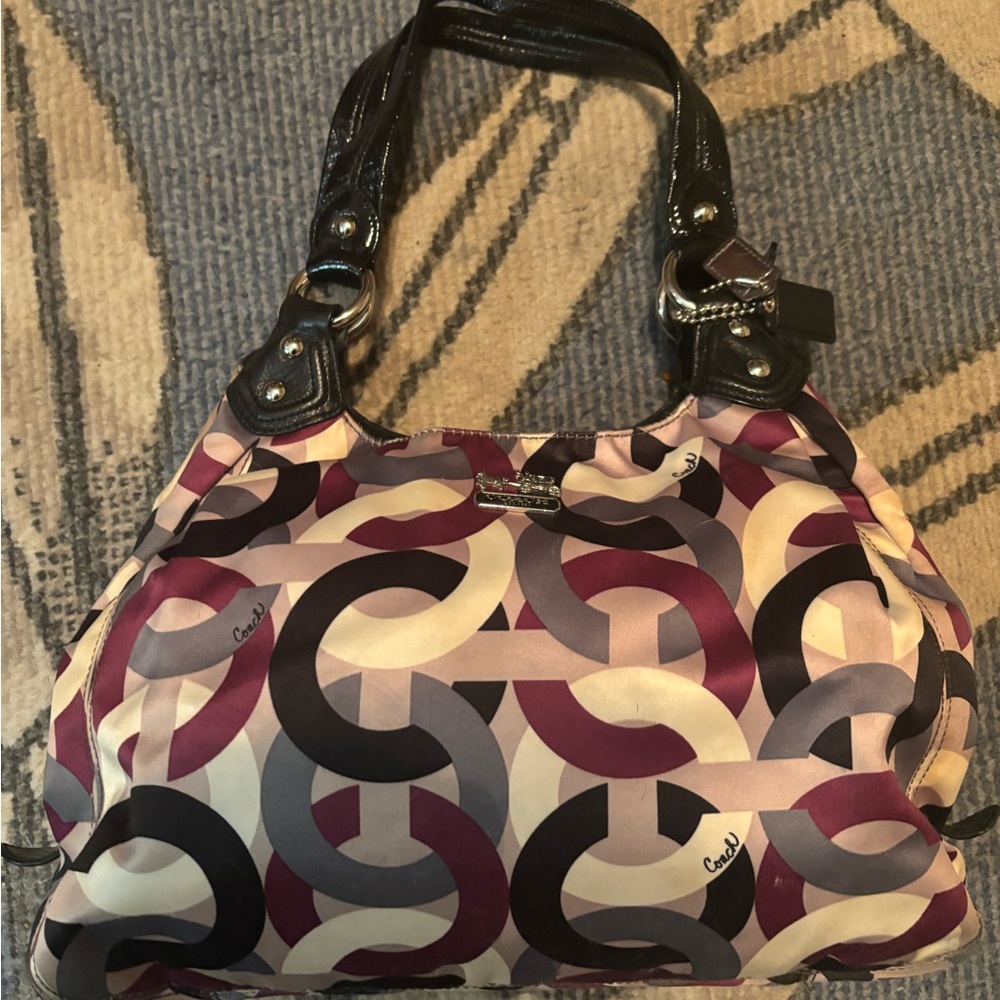 Coach optic c purse in purple